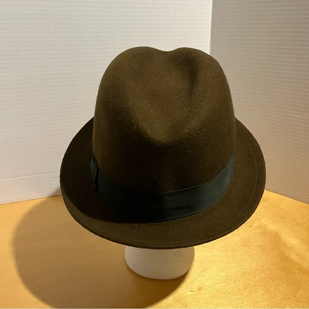 Stetson Trilby 100% Wool Fedora Hat size Medium Serpent Made In USA